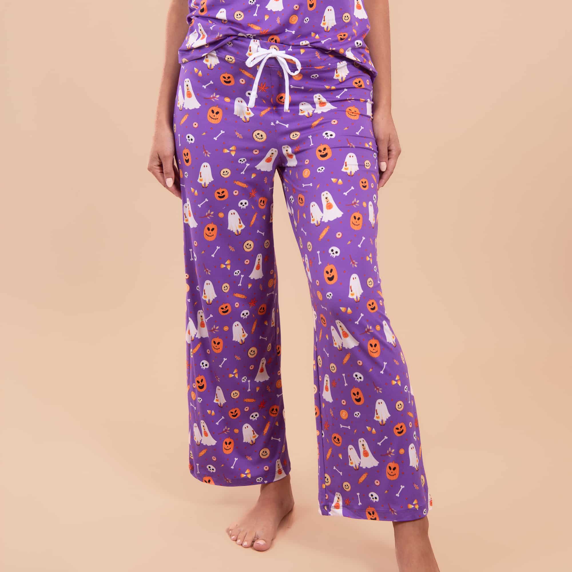 Trick-or-Treat Pups Pajama Pants | Halloween Dog PJ Bottoms