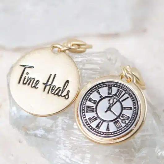 Gold 2-Tone Medallion - Clock "Patience"