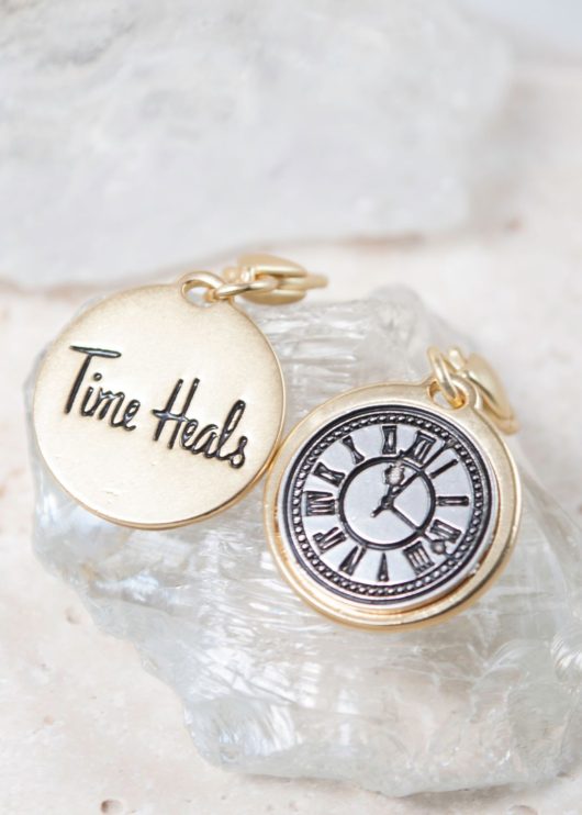 Gold 2-Tone Medallion - Clock "Patience"