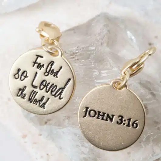 Gold 1-Tone Medallion - John 3