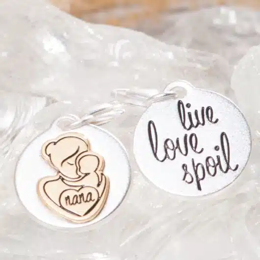 Silver 2-Tone Medallion - Nana, Nana Hug