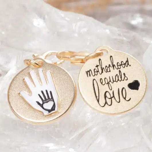 Gold 2-Tone Medallion - A Mother's Love, Hands