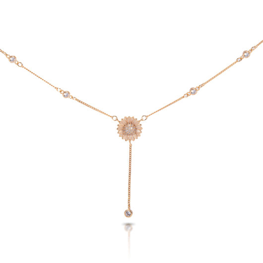 Daisy DropChain Necklace - Gold