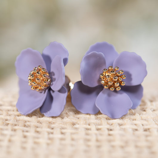 Small Flower Earring - Lavender