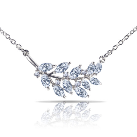 Leaves Necklace - Silver