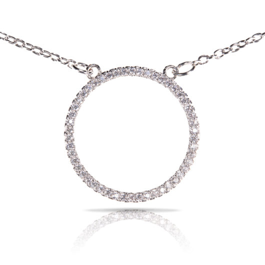 Hoop Necklace - Silver