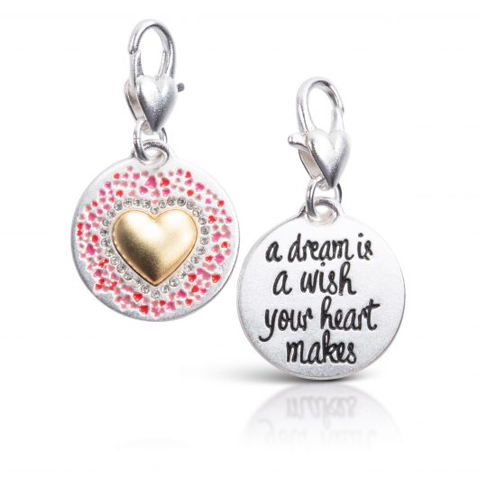Silver 2-Tone Medallion - Heart Wishes