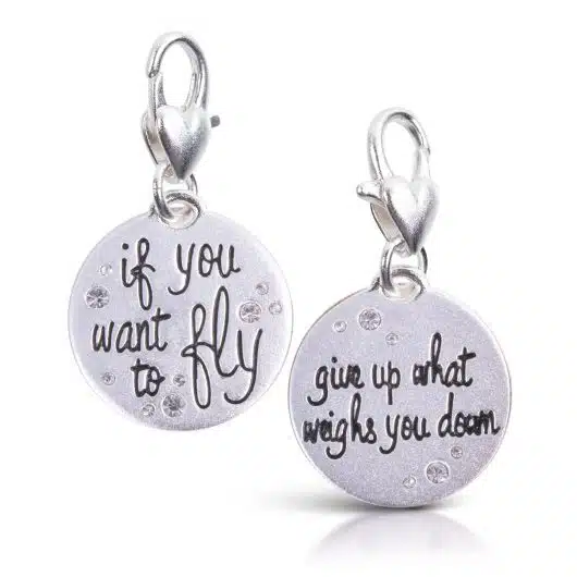 Silver 1-Tone Medallion - If You Want to Fly