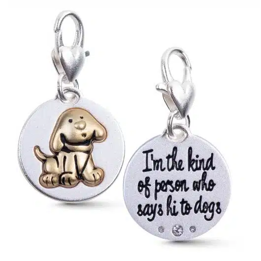 Hi, Puppy! Silver 2-Tone Medallion