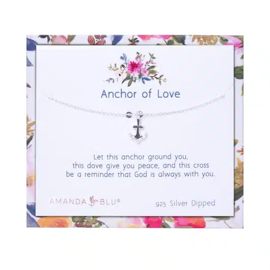 Anchor of Love Silver Charm Necklace