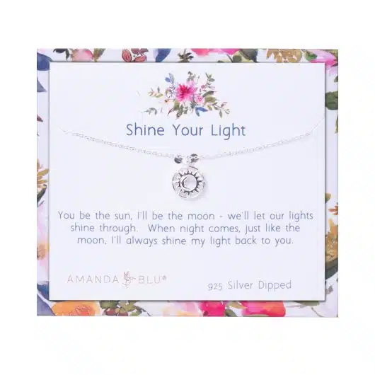 Shine your Light Silver Charm Necklace