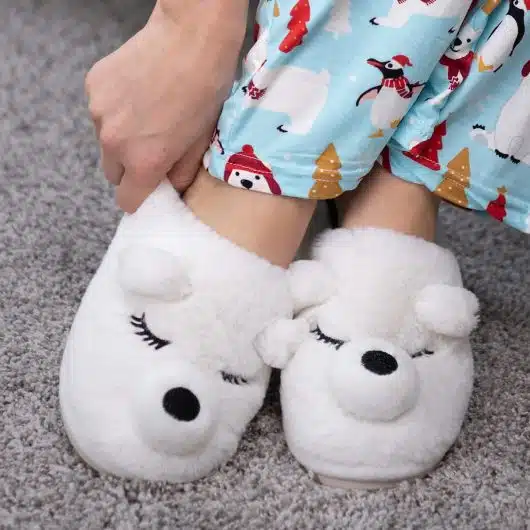 Polar Bear Novelty Slippers