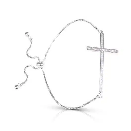 Arched Cross Pull-Cord Bracelet