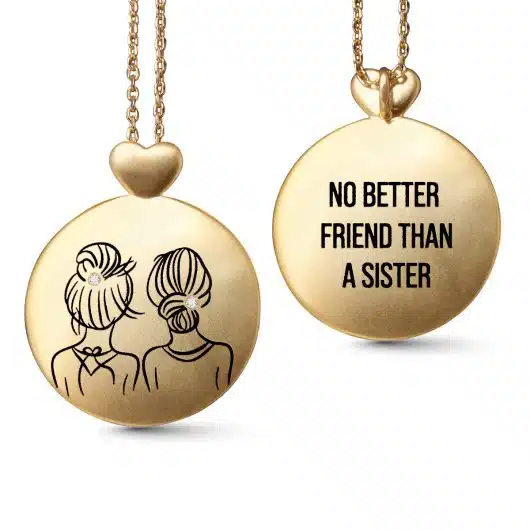 Sister - Friends - Necklace - Gold