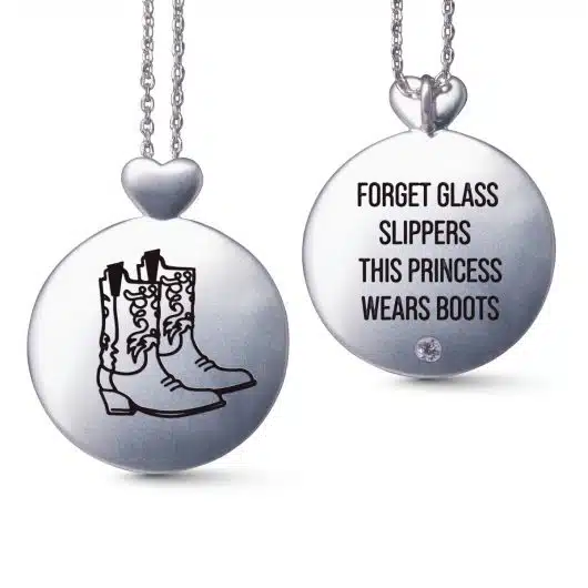 Boots Princess Necklace in Silver