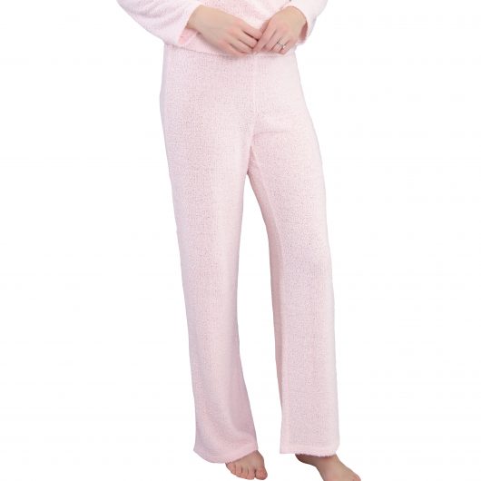 Cozy Knit Pajama Pants | Soft Fuzzy Fleece PJ Bottoms For Women