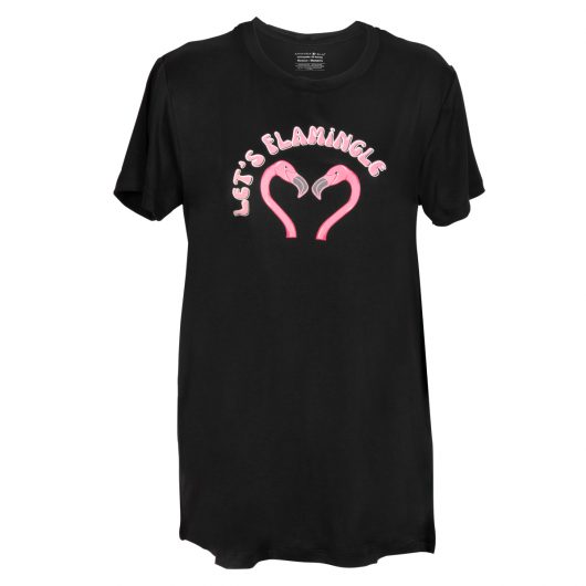 Flamingle Black Ladies Top