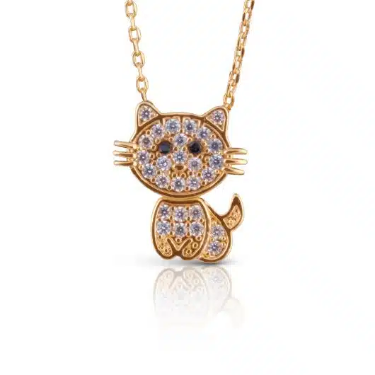 Swinging Cat Necklace