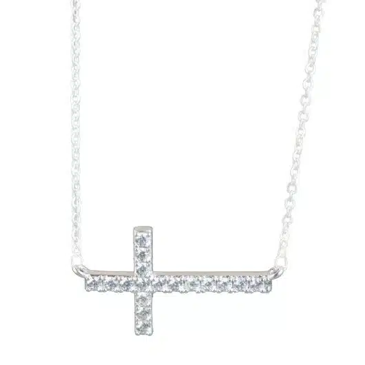 Laying Cross Necklace