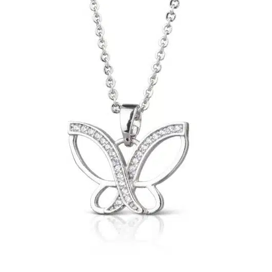 Criss-Cross Butterfly Necklace