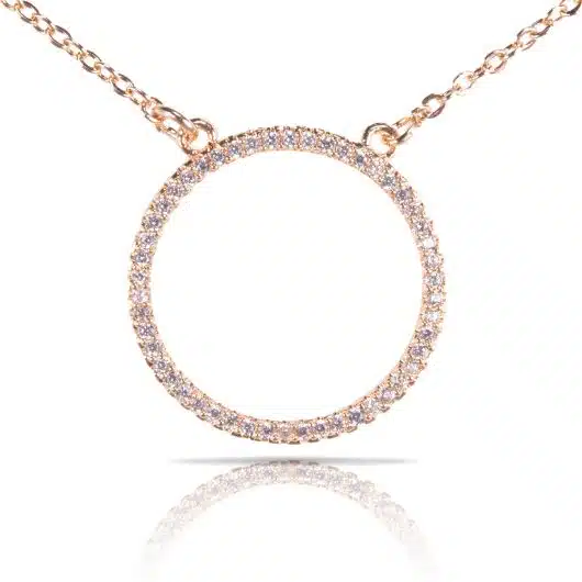 Ice Blu Circle Necklace