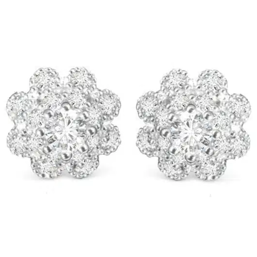 CZ Flower Stud