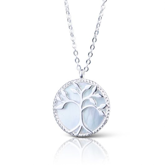 Mother of Pearl Tree Necklace