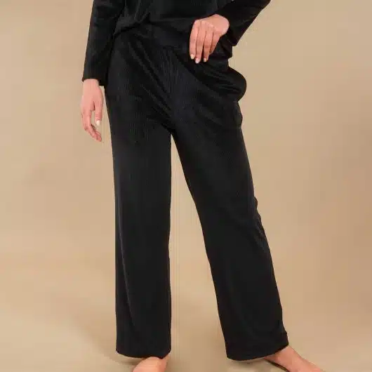 Luxe Lounge Pajama Pants | Soft Velour PJ Bottoms