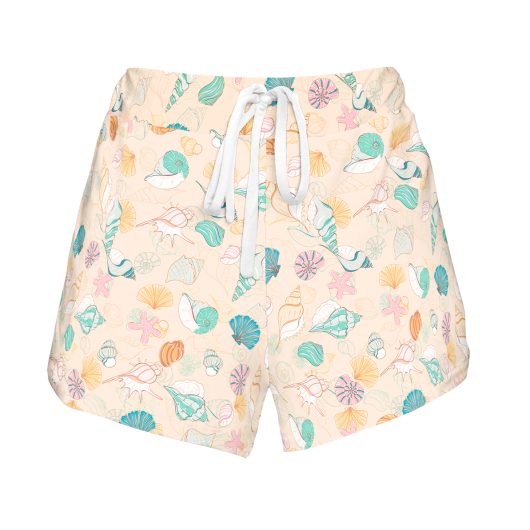 Shells In The Sand Pajama Shorts | Coastal Beach PJ Bottoms