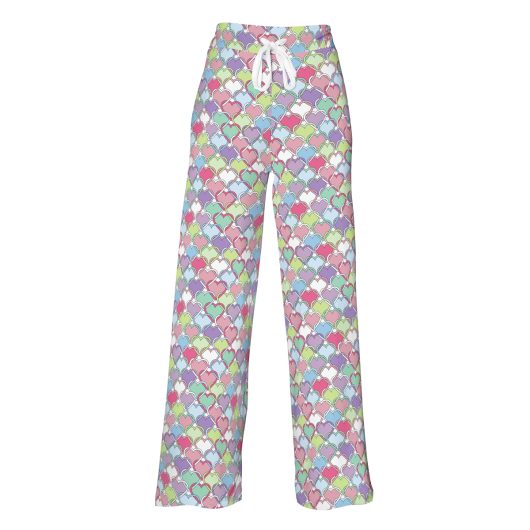Love Lock Hearts Pajama Pants | Fun Valentine PJ Bottoms