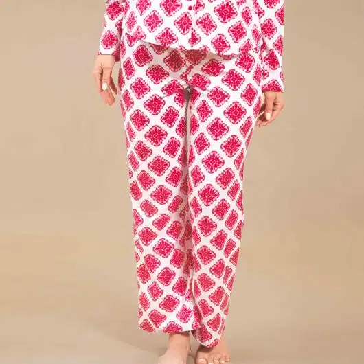 Fresco Floral Pajama Pants | Red Cloud Plush PJ Bottoms