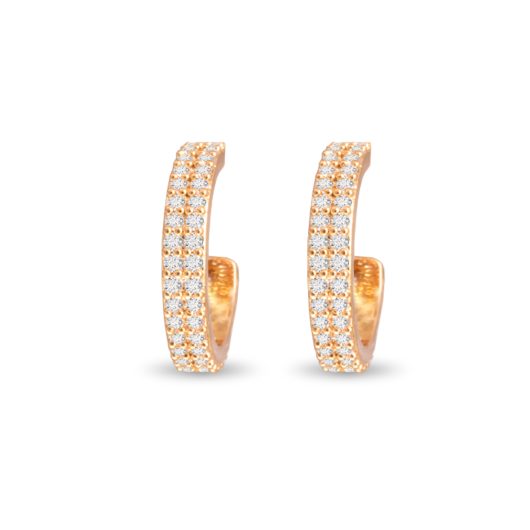 Mirco CZ Huggie Earring - Gold