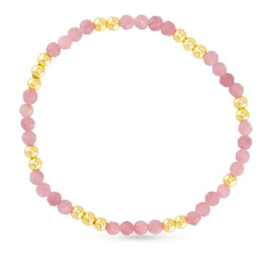 Gold Beaded Stretch Bracelet