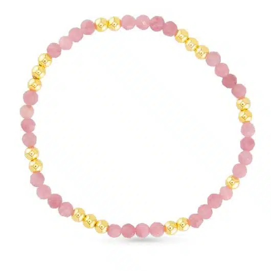 Gold Beaded Stretch Bracelet