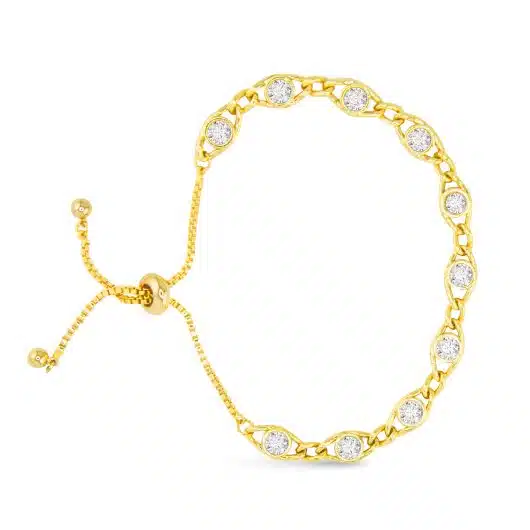 Clear CZ Bracelet - Gold