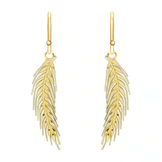 Gold Wheat Earrings