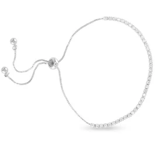 CZ Micro Tennis Bracelet - Image 2