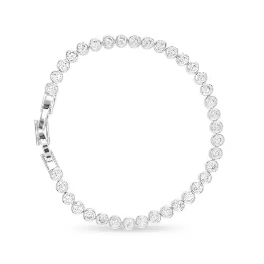 CZ Solitaire Bezel Tennis Bracelet - Image 2
