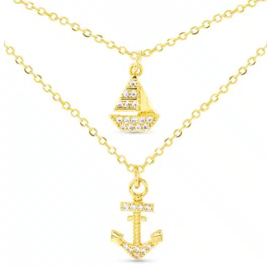 CZ Coastal Duo Necklace