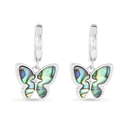 Abalone Butterfly Earrings
