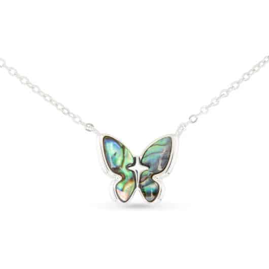 Abalone Butterfly Necklace