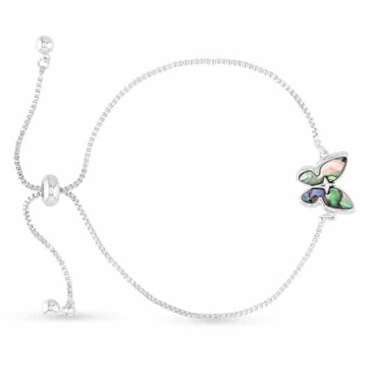 Abalone Blue Butterfly Bracelet
