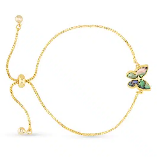 Abalone Blue Butterfly Bracelet - Image 2