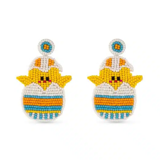 Beaded Easter Earrings