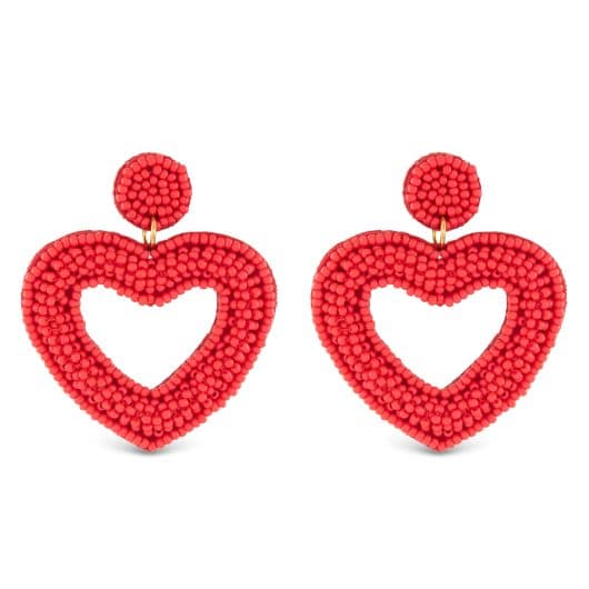 Beaded Valentine's Day Earrings