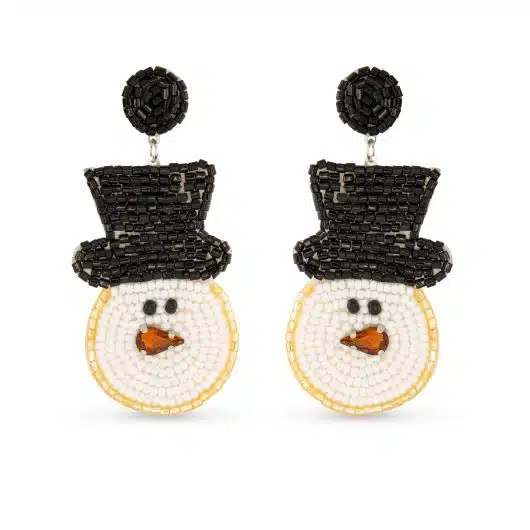 Beaded Christmas Earrings