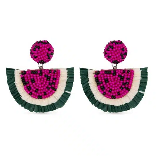Beaded Fruit Earrings