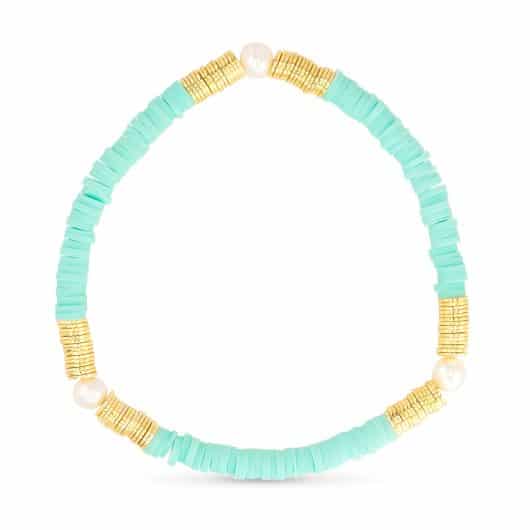 3 Pearl Gold Essentials Stretch Bracelet