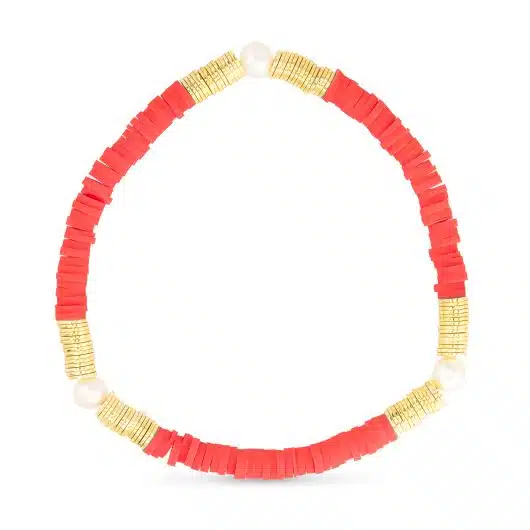 3 Pearl Gold Essentials Stretch Bracelet - Image 2