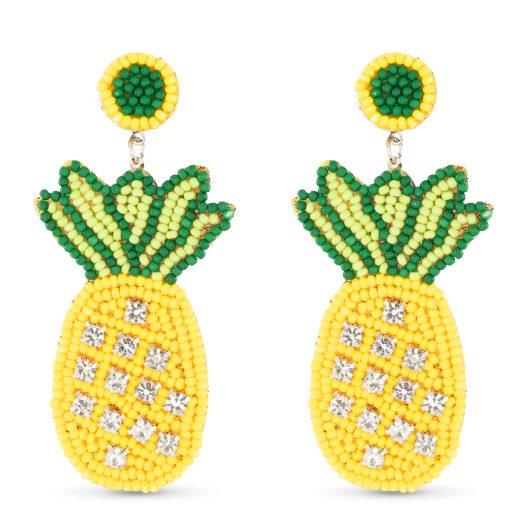 Beaded Pineapple Earrings